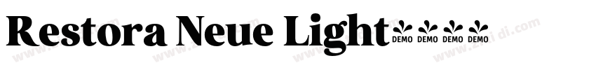 Restora Neue Light字体转换 Restora Neue Light字体转换